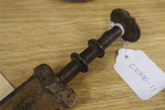 A Chinese bronze sword, possibly Warring States period, with COA